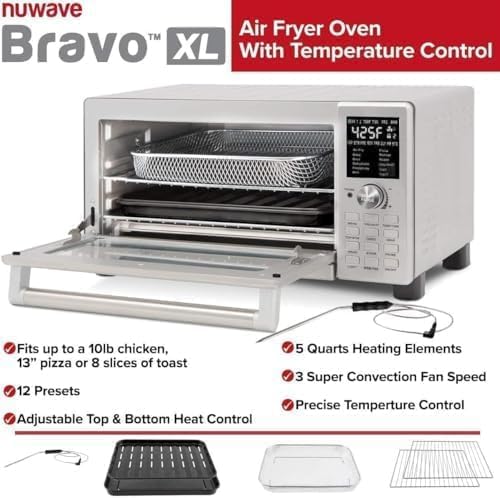 12-in-1 XL Stainless Steel Air Fryer Smart Oven