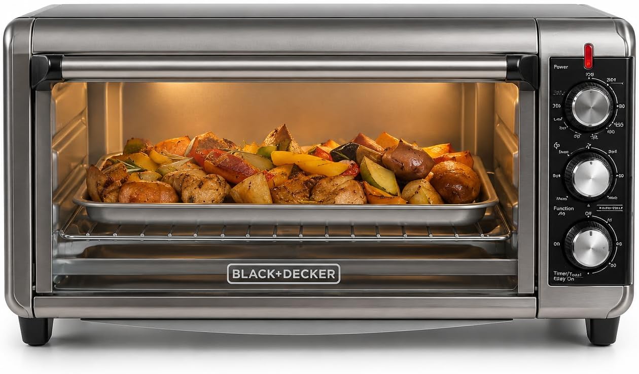 8-Slice Stainless Steel Convection Toaster Oven