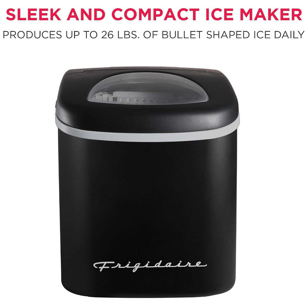 Black Compact Countertop Ice Maker
