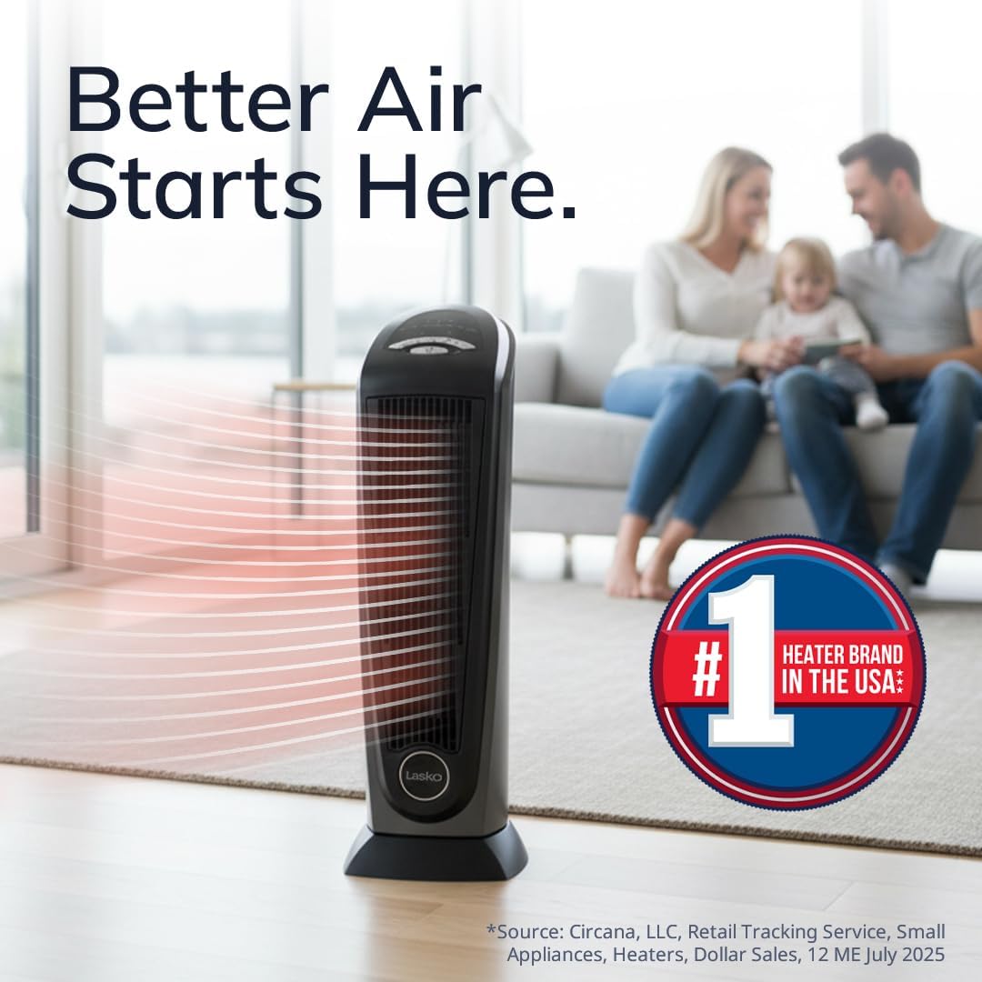Ceramic Tower Heater with Remote