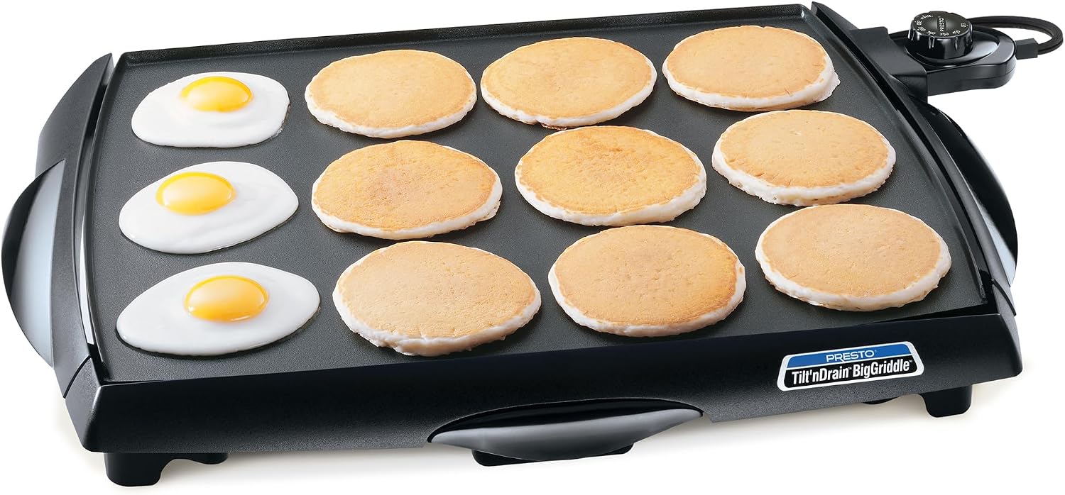 Tilt Drain Cool Touch Griddle