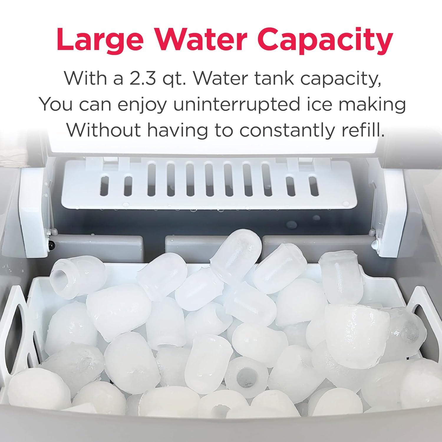Stainless Compact Ice Maker