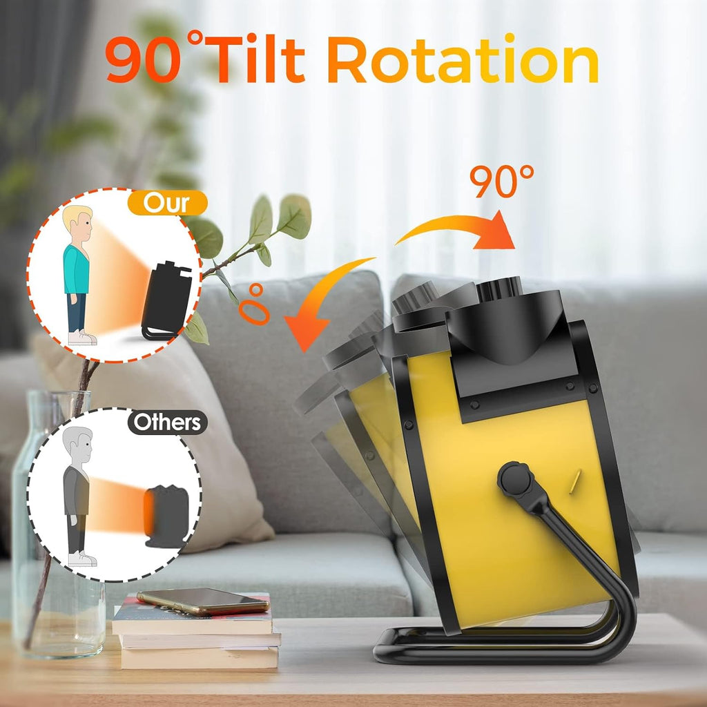 1500W Yellow Portable PTC Space Heater