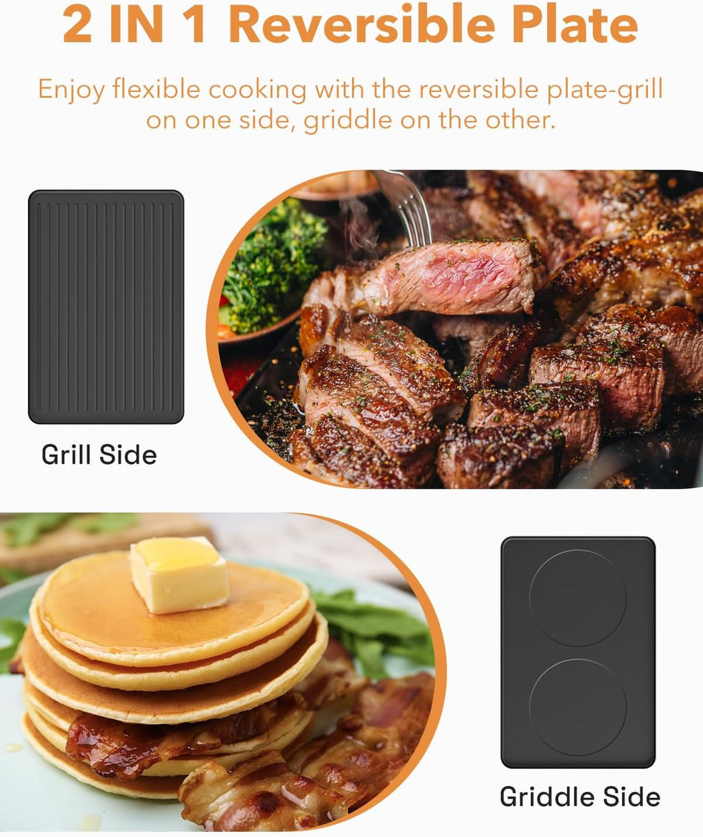 2-in-1 Raclette Korean BBQ Grill