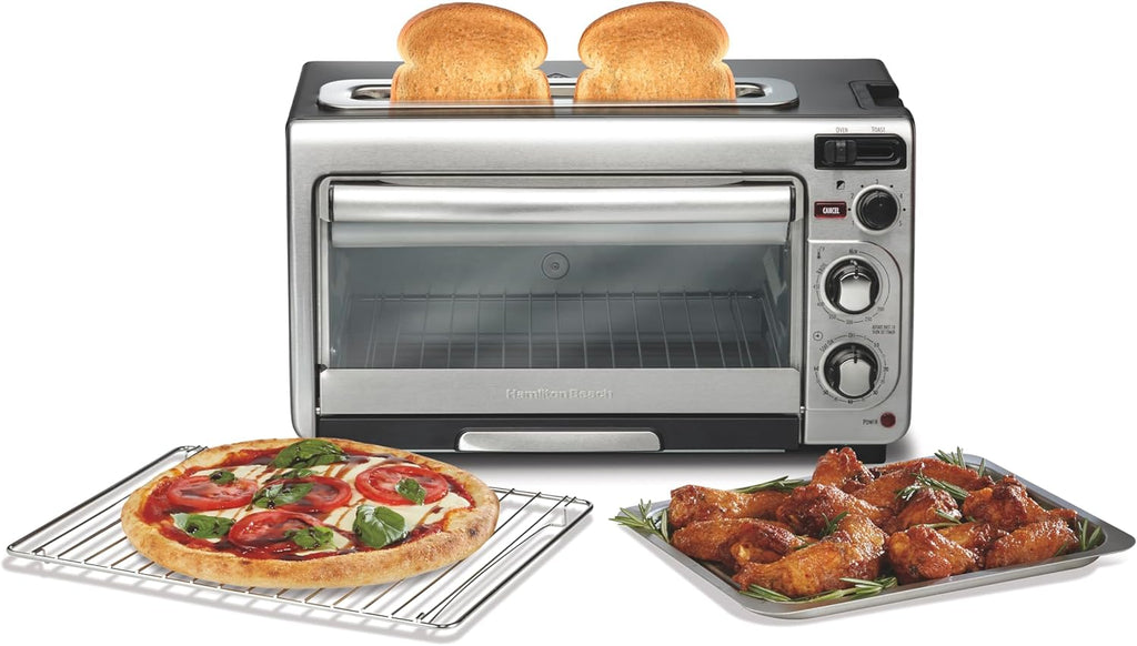 2-in-1 Stainless Steel Toaster Oven