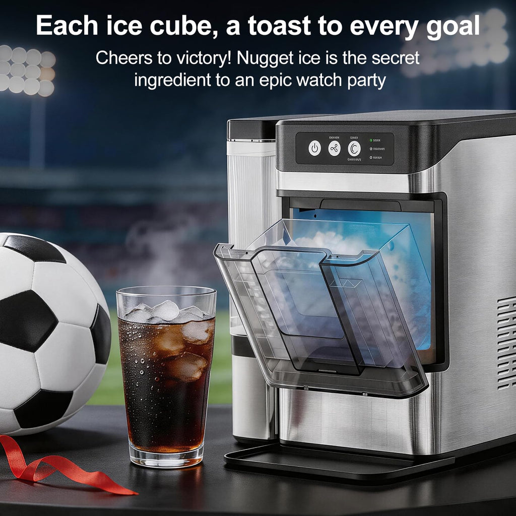 Compact Silver Nugget Ice Maker