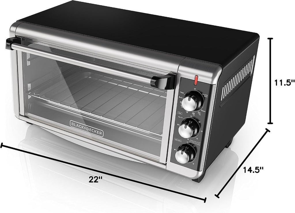 8-Slice Stainless Steel Convection Toaster Oven