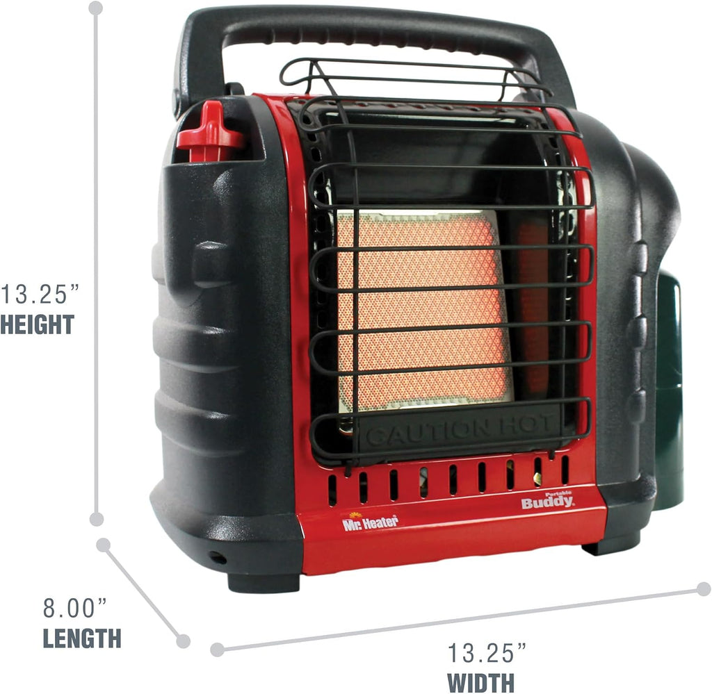 9000 BTU Portable Radiant Propane Buddy Heater