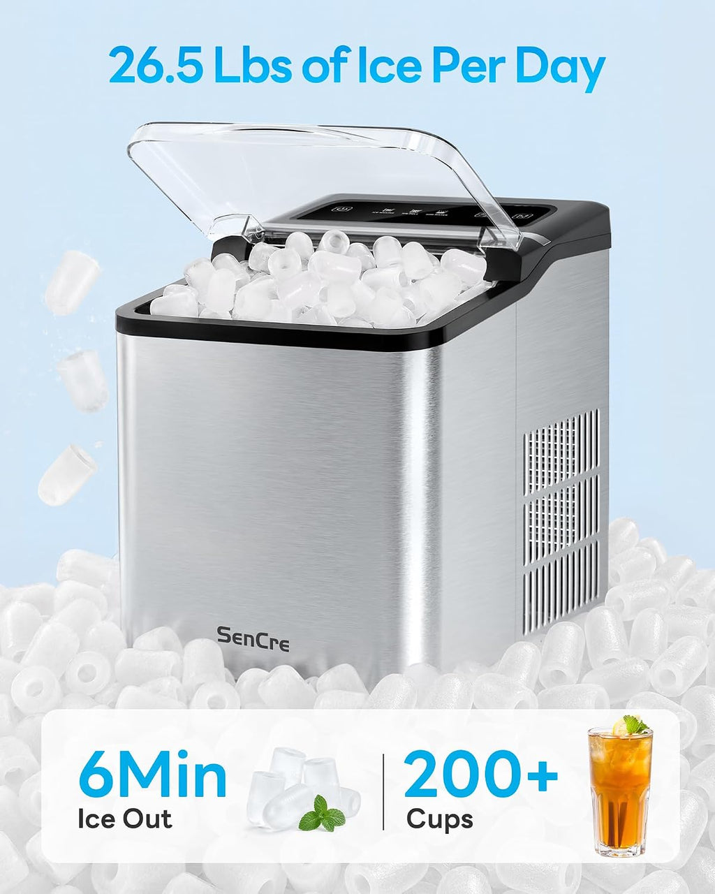 Portable Bullet Ice Maker