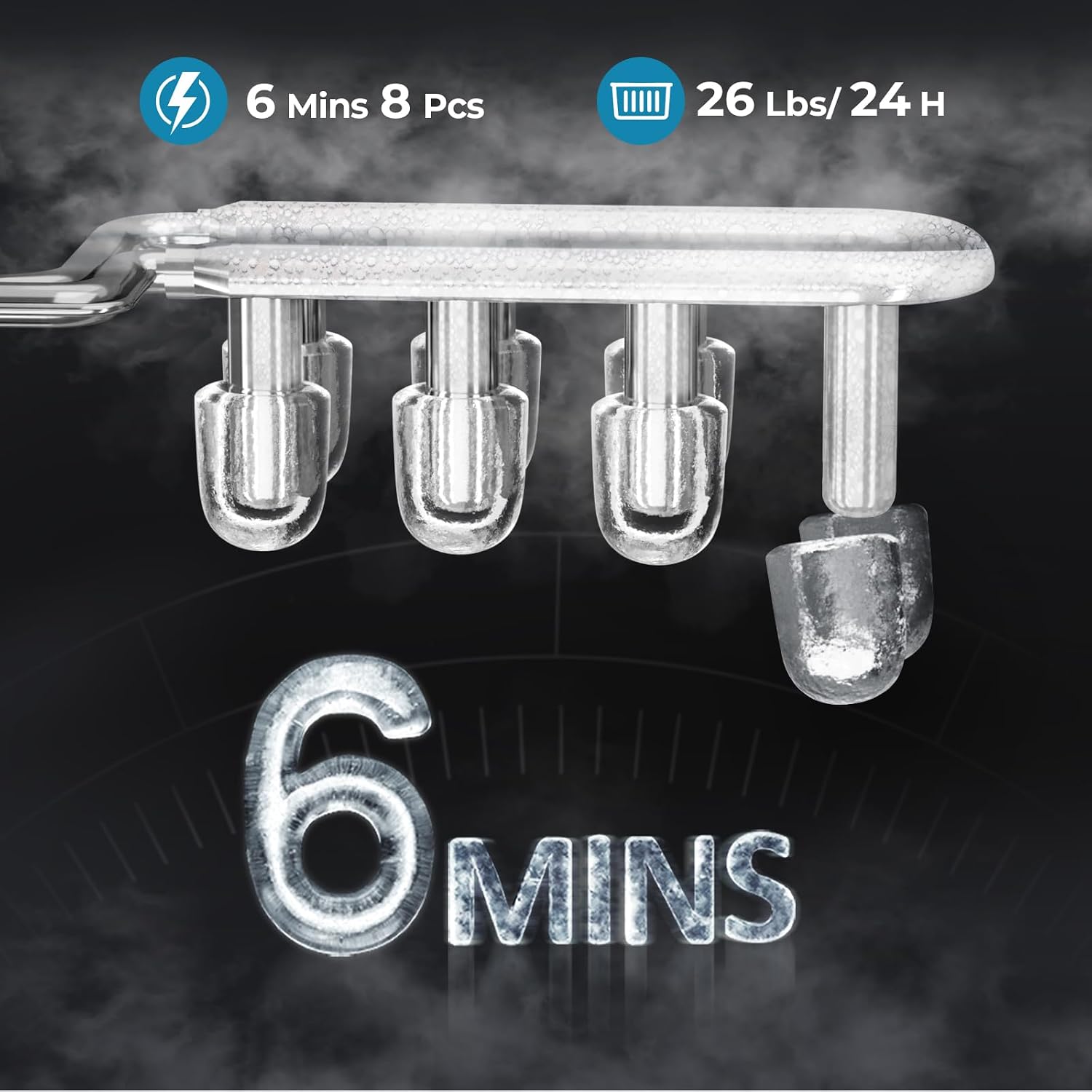 Black Portable Mini Ice Maker