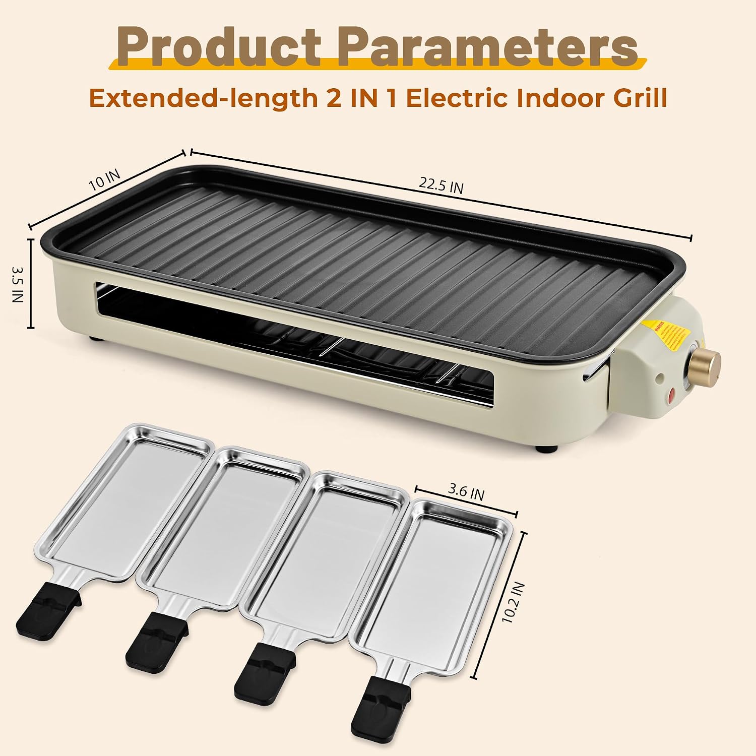 2-in-1 Smokeless Indoor Grill