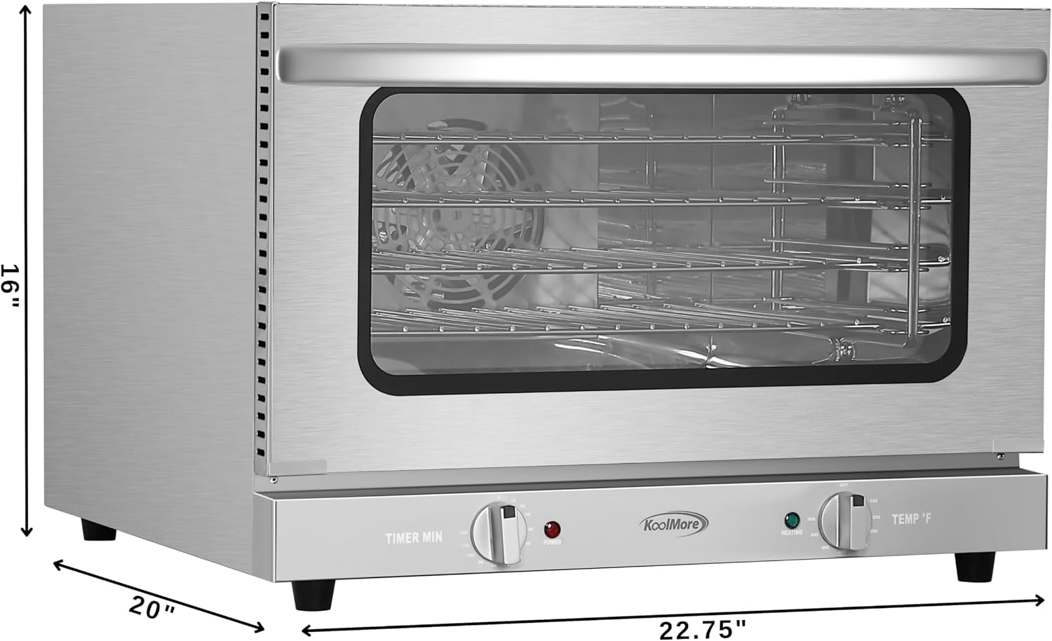 Commercial Stainless Steel Half-Size Convection Oven KM-CTCO-15
