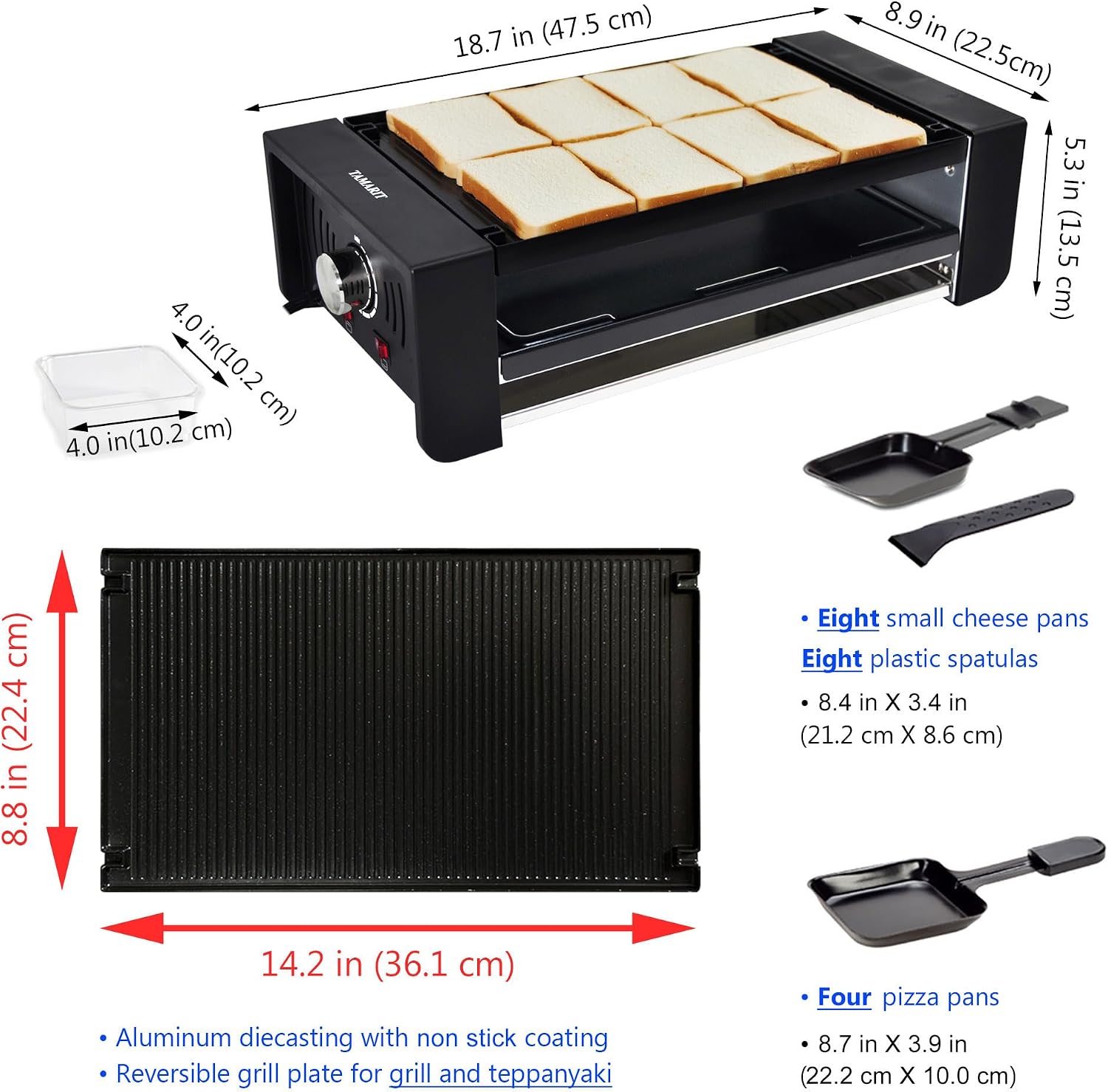 2-in-1 Raclette Korean BBQ Grill