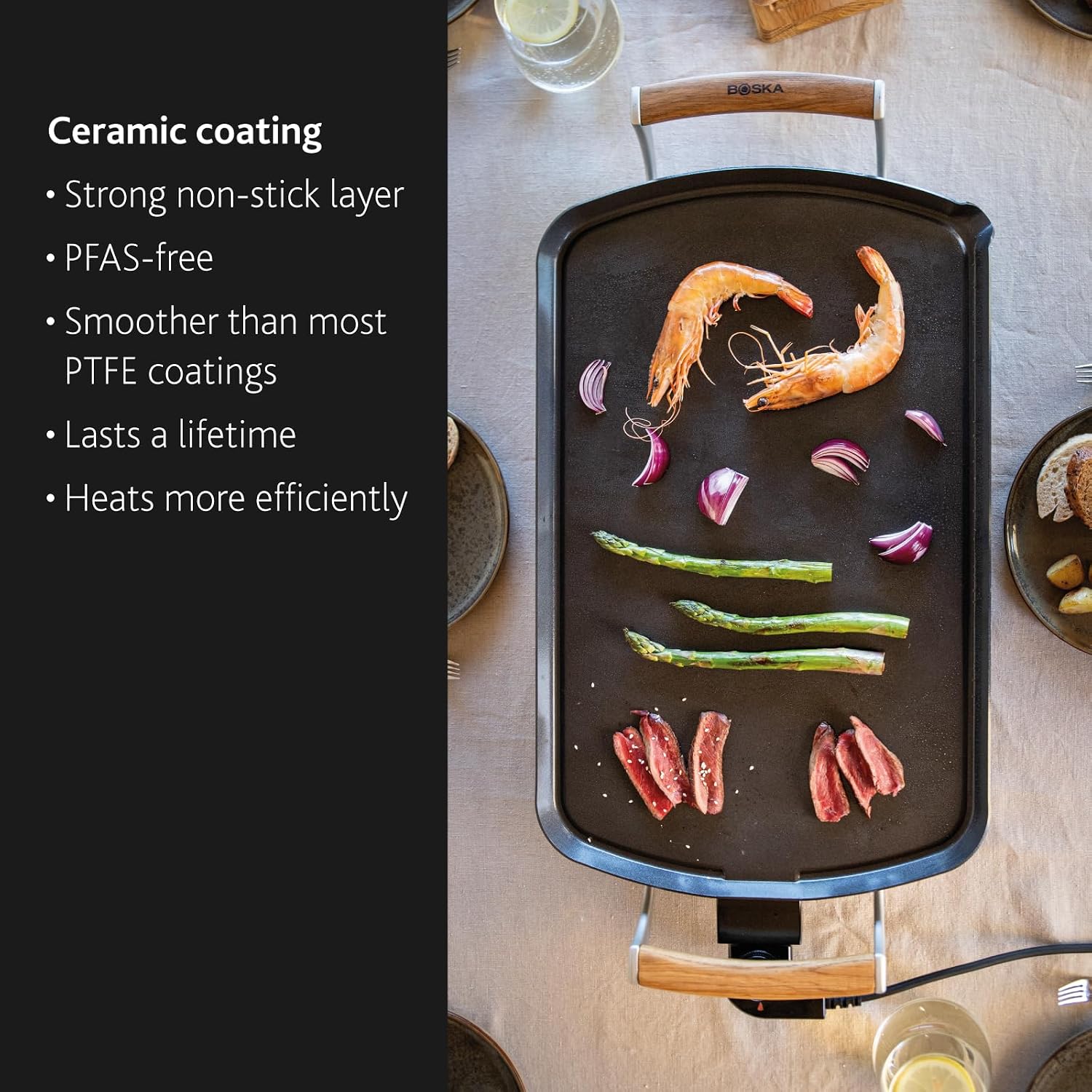 Large Nonstick Electric Griddle Pro
