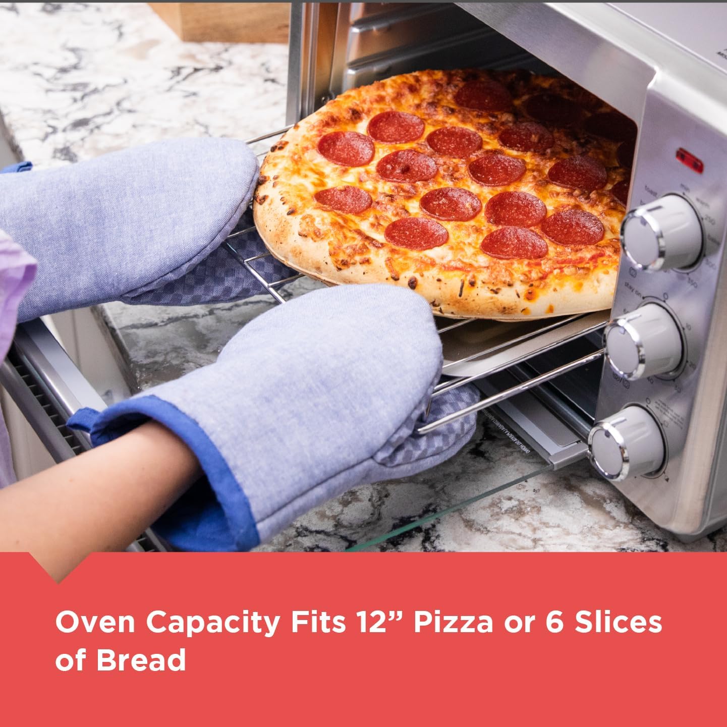 5-in-1 Stainless Steel Air Fryer Toaster Oven