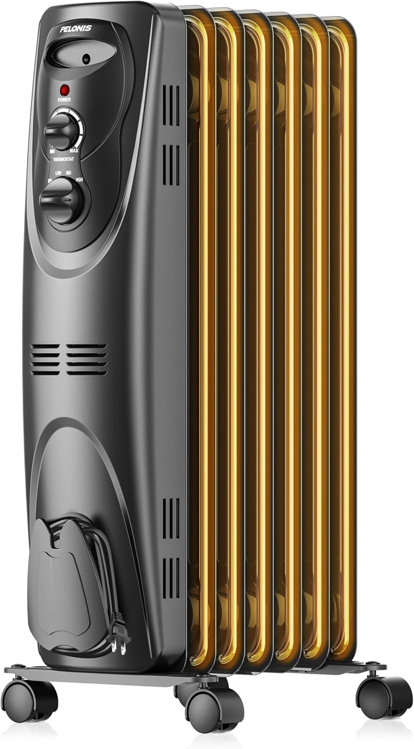 1500W Quiet Oil Filled Radiator Space Heater