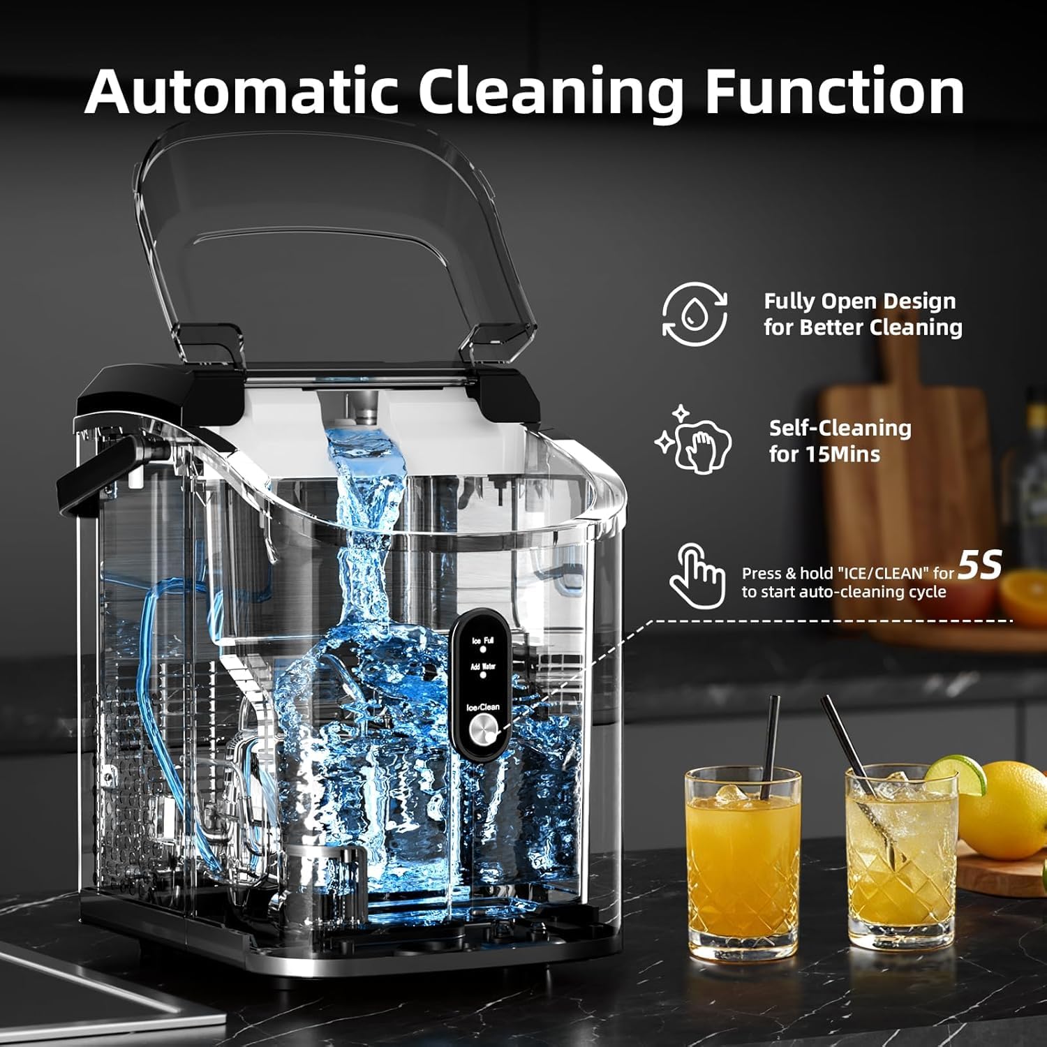 Stainless Nugget Ice Maker