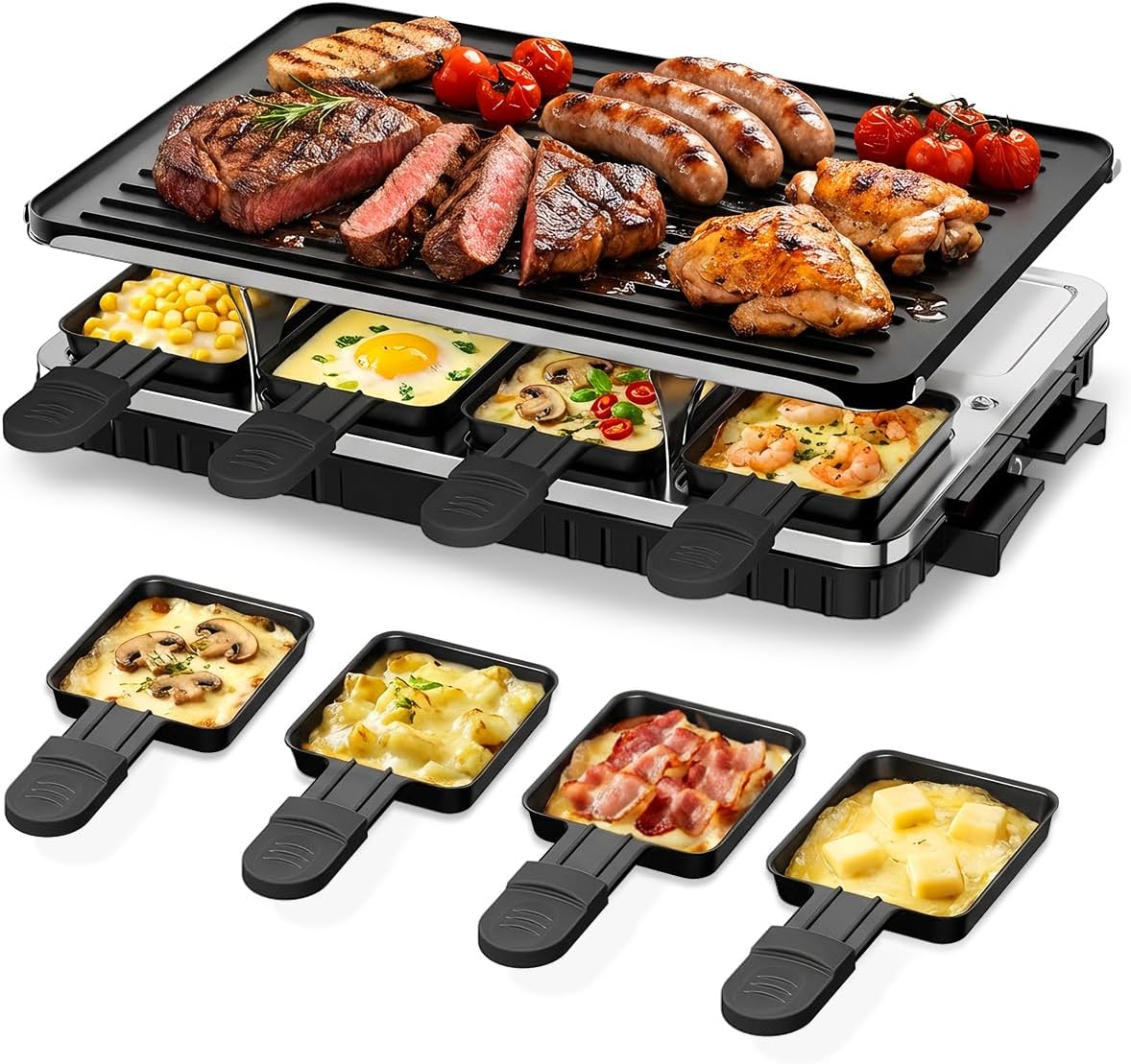 2-in-1 Raclette Korean BBQ Grill
