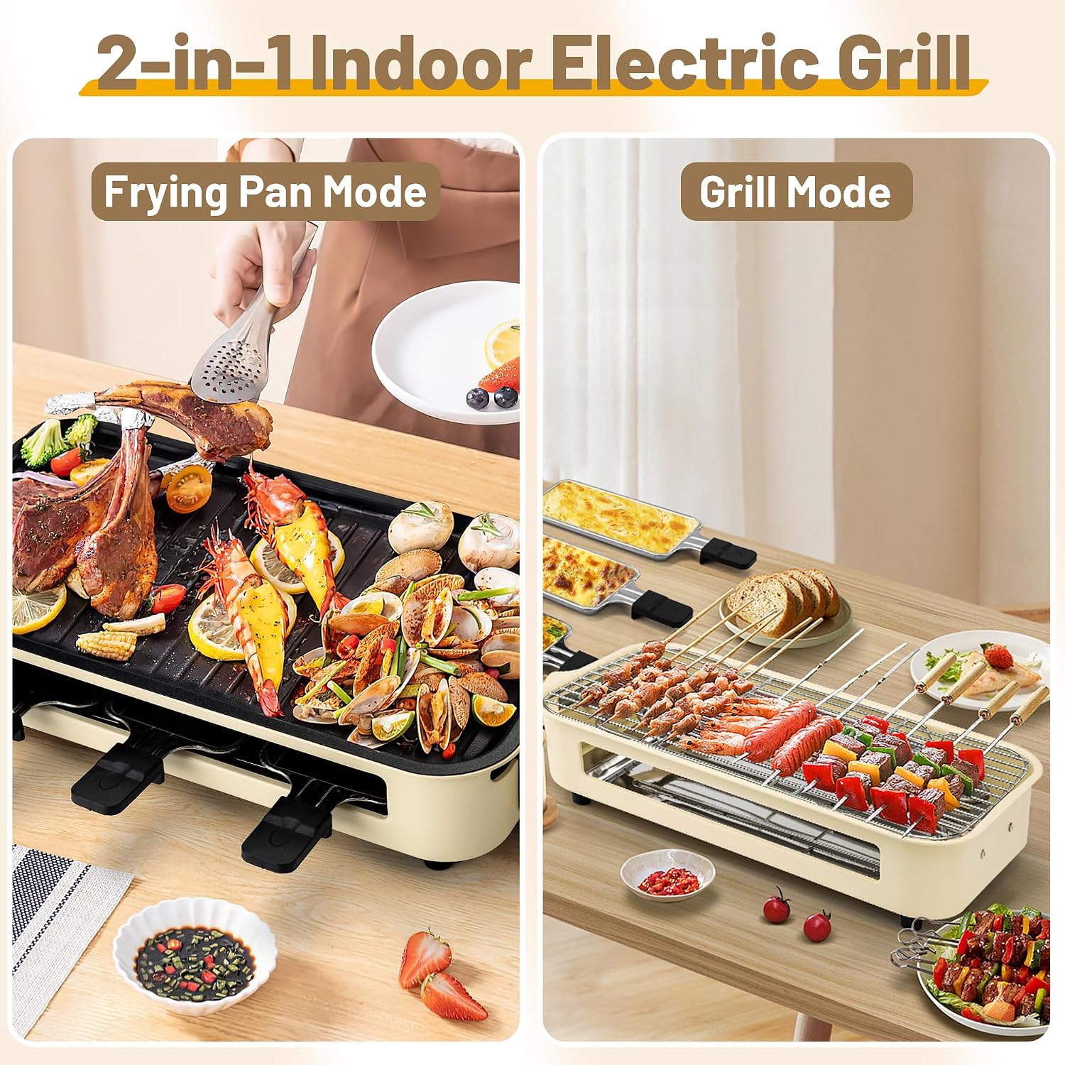 2-in-1 Smokeless Indoor Grill