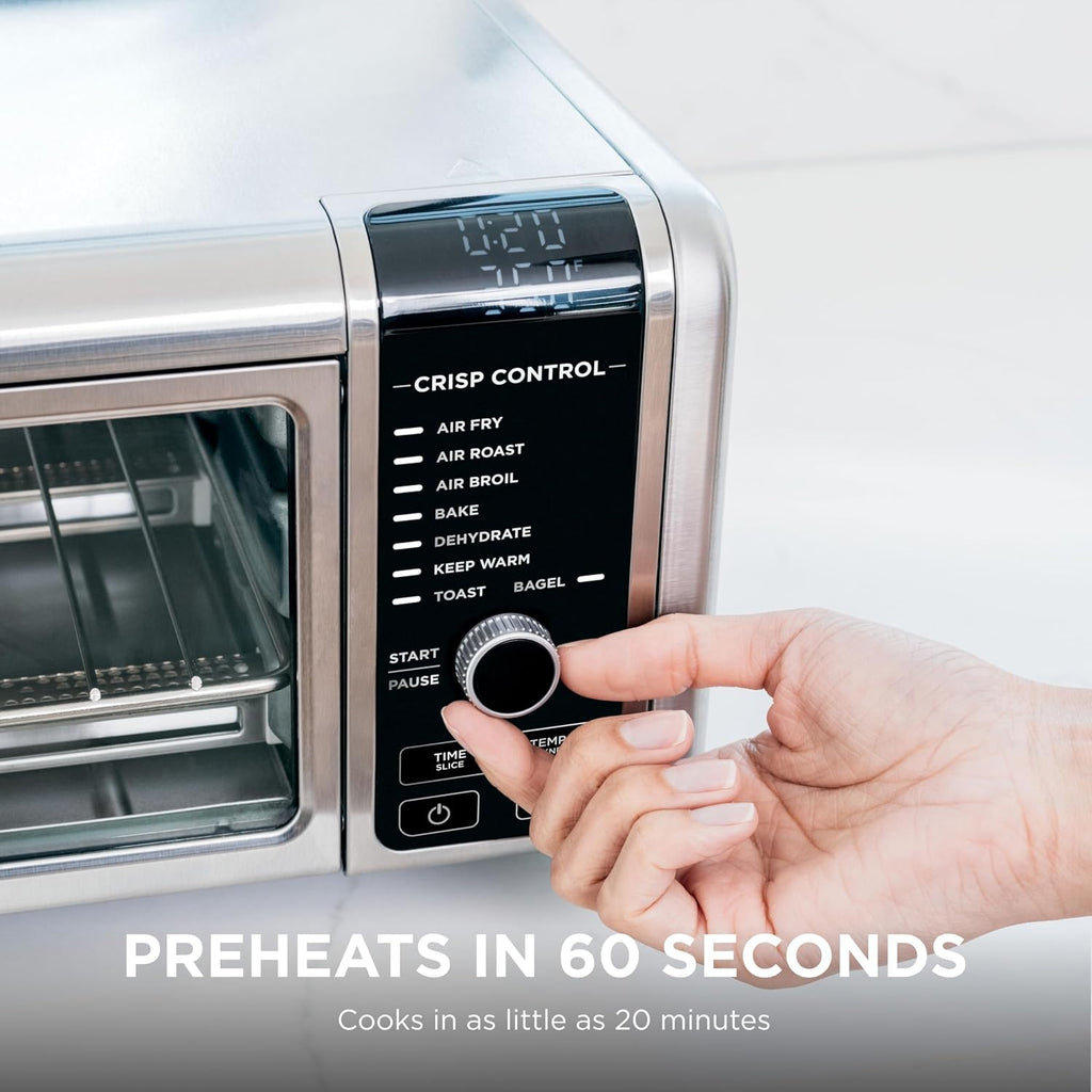 8-in-1 Silver Flip Air Fryer Oven