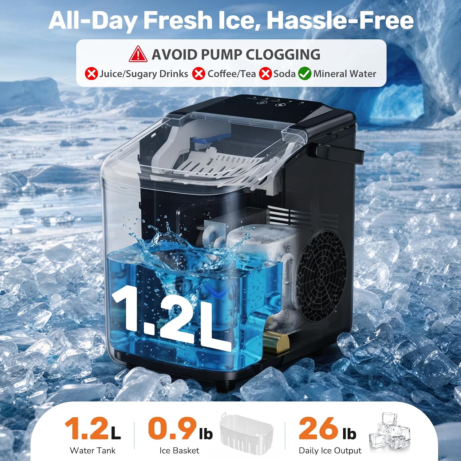 Portable Countertop Ice Maker