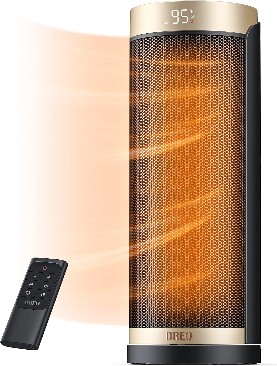 1500W Dreo Oscillating Portable Space Heater with Remote Control
