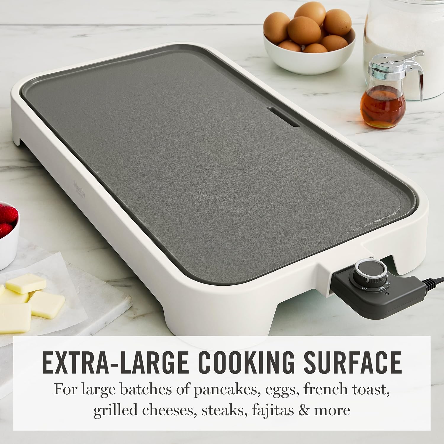 Cream XL Electric Ceramic Griddle