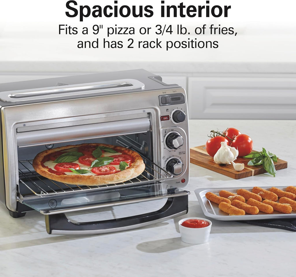 2-in-1 Stainless Steel Toaster Oven