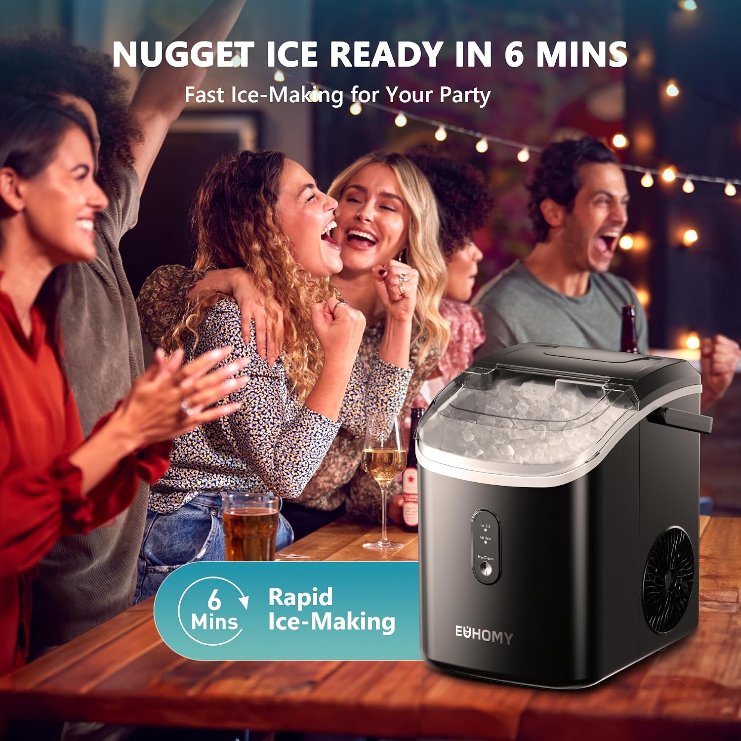 Portable Countertop Nugget Ice Maker