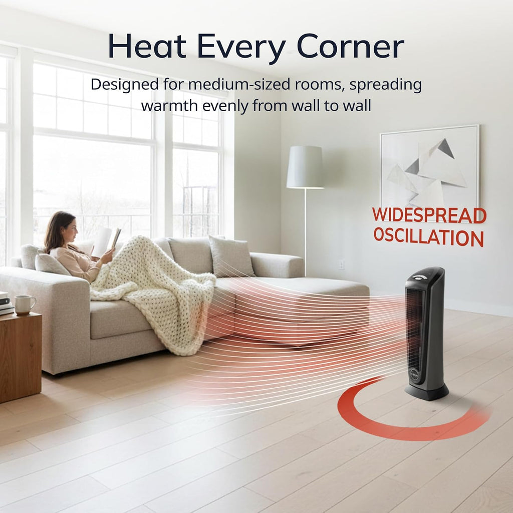 Ceramic Tower Heater with Remote