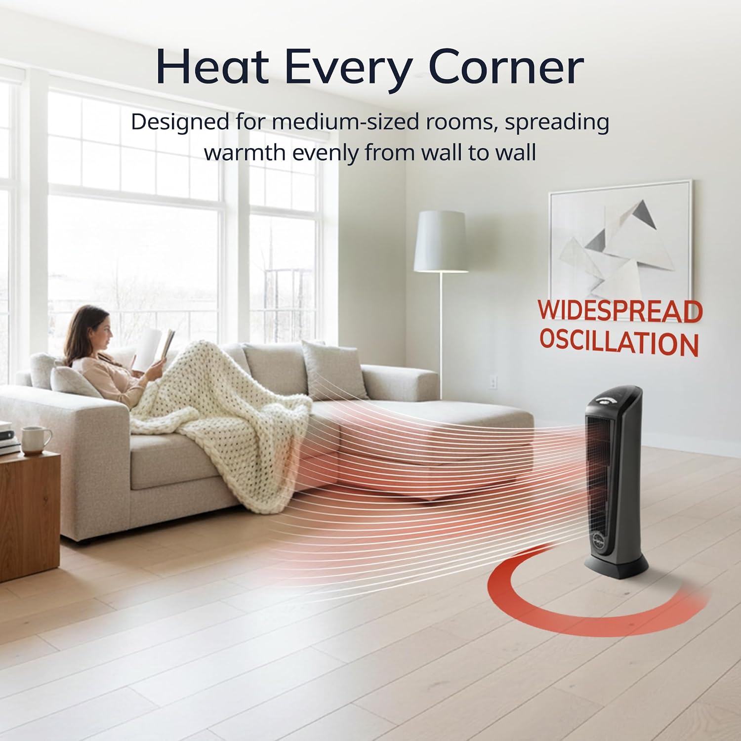 Ceramic Tower Heater with Remote