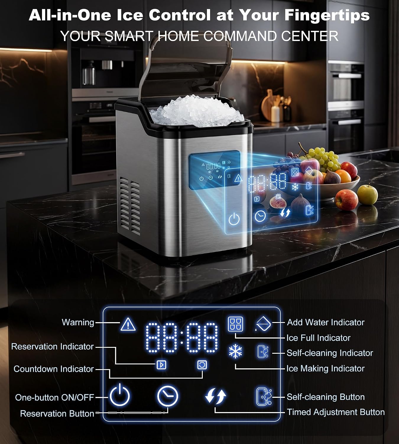 Stainless Nugget Ice Maker