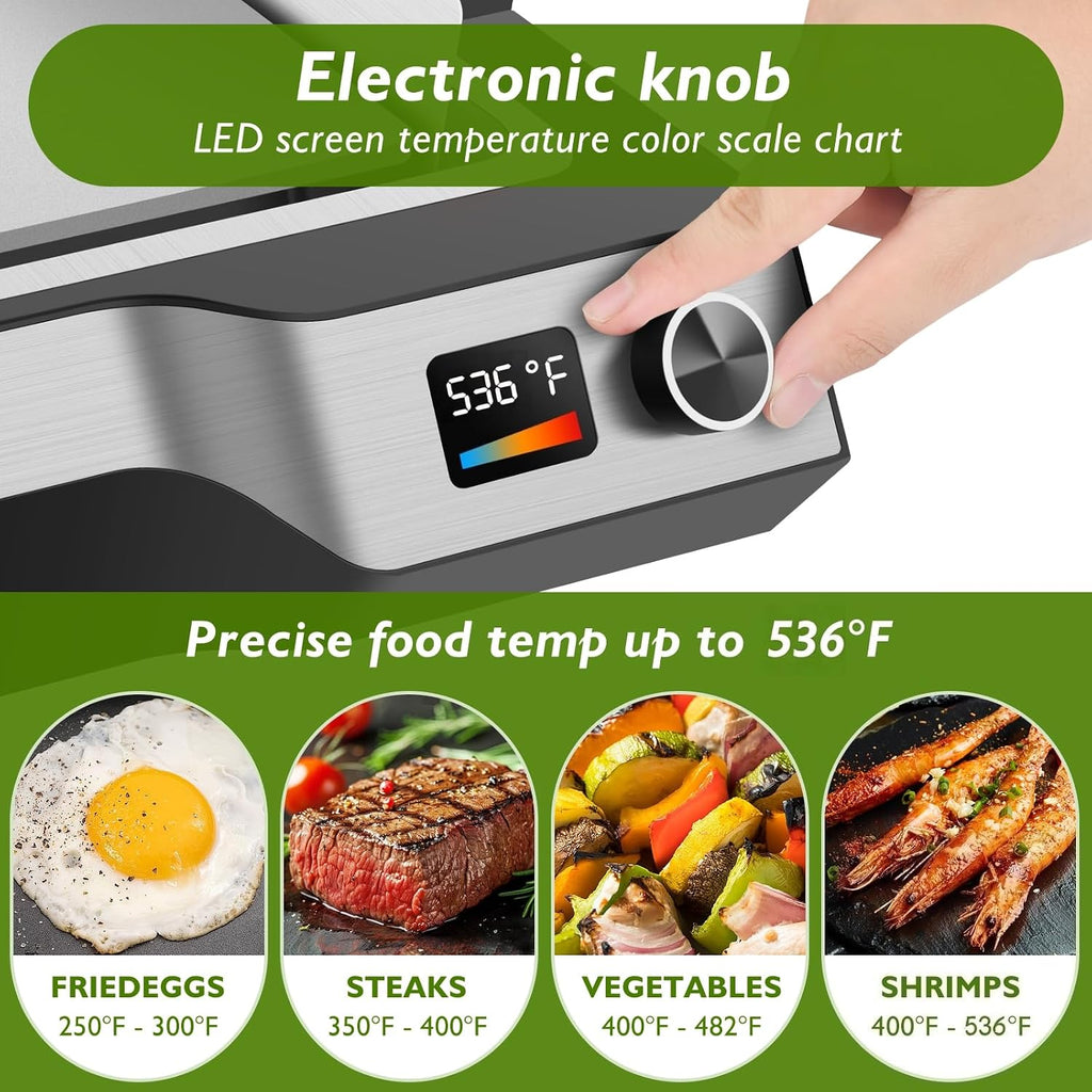 14in Stainless Steel Electric Griddle
