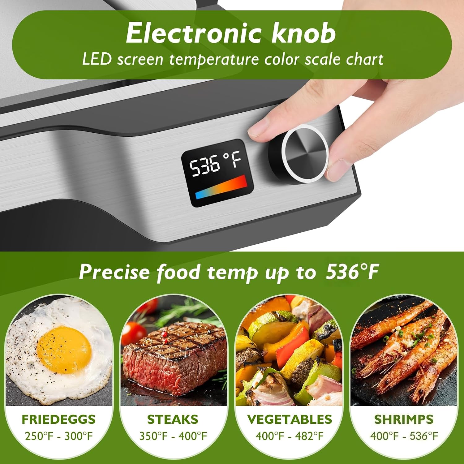 14in Stainless Steel Electric Griddle