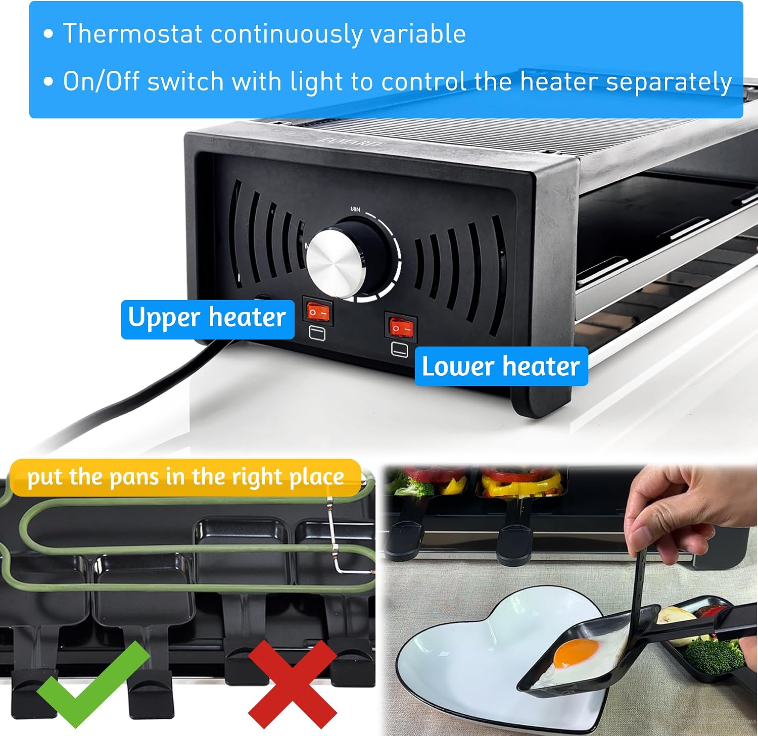 2-in-1 Raclette Korean BBQ Grill