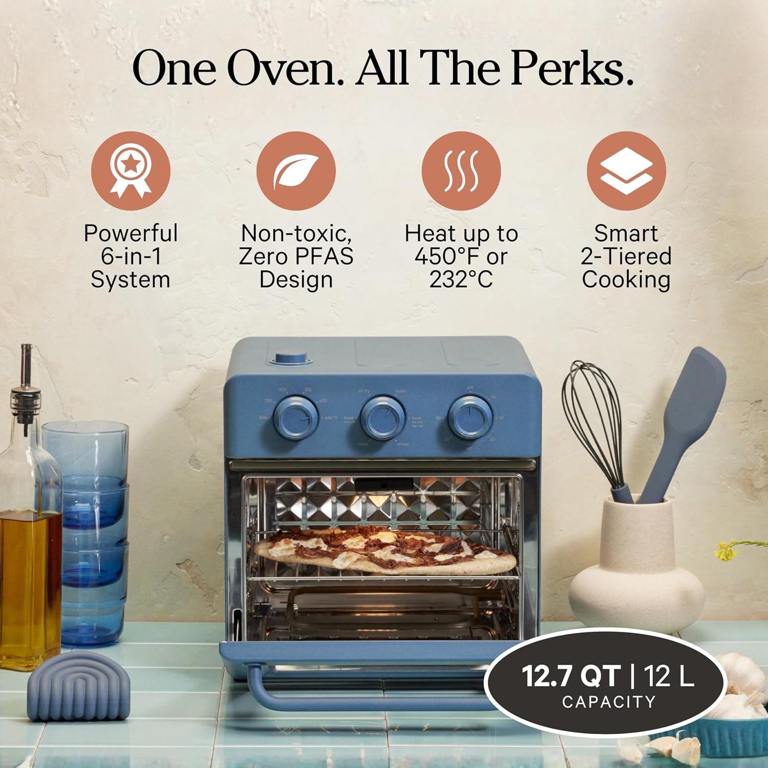 6-in-1 Blue Salt Our Place Wonder Air Fryer Oven