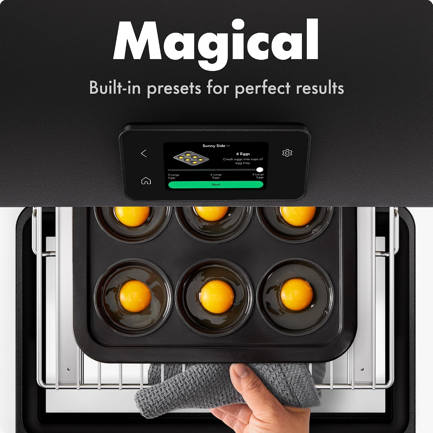 11-in-1 Black MiniOven Smart Air Fryer Toaster Oven