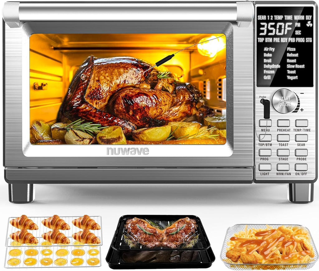 12-in-1 XL Stainless Steel Air Fryer Smart Oven