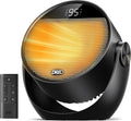 1500W Black Tilt Portable Desk Space Heater with Remote