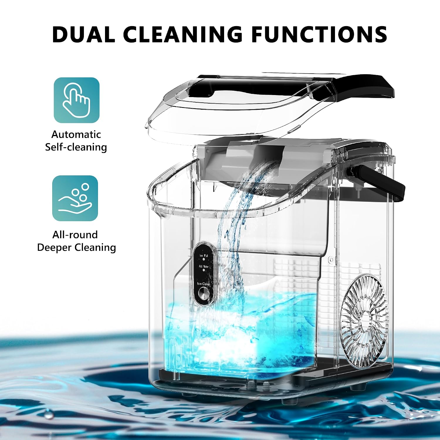 Portable Countertop Nugget Ice Maker