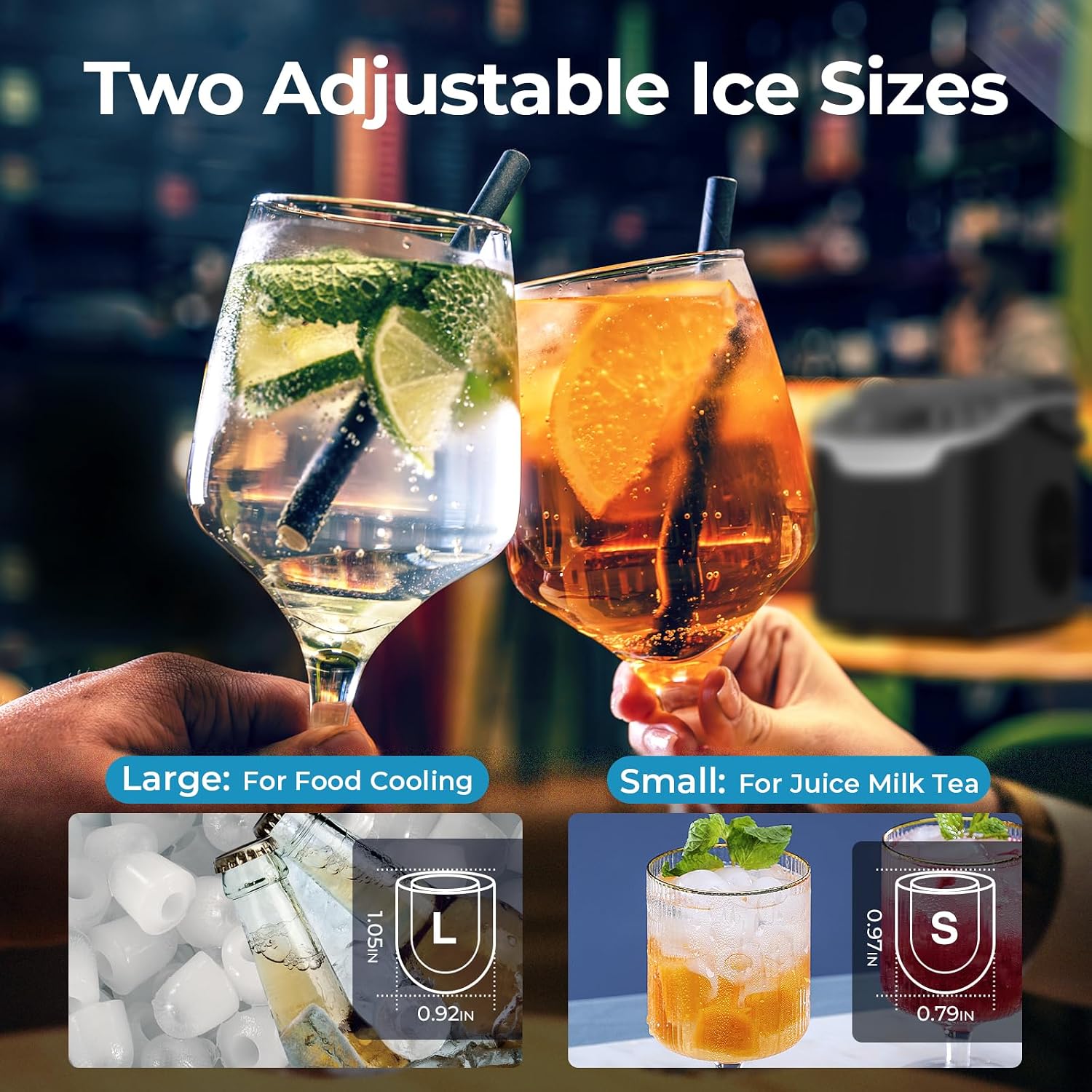 Black Portable Mini Ice Maker