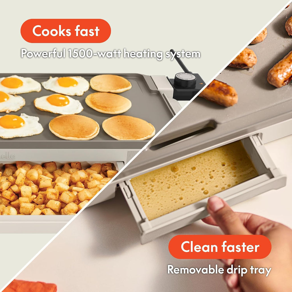 Oatmilk Ceramic Electric Griddle