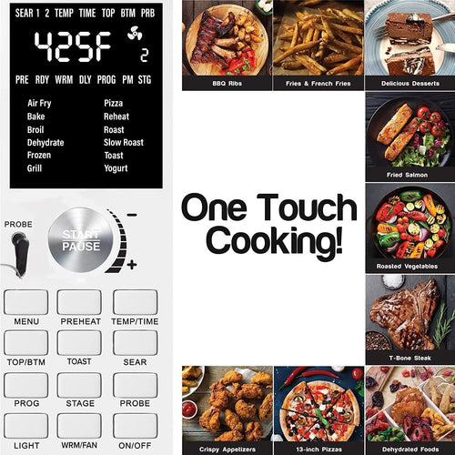 12-in-1 XL Stainless Steel Air Fryer Smart Oven
