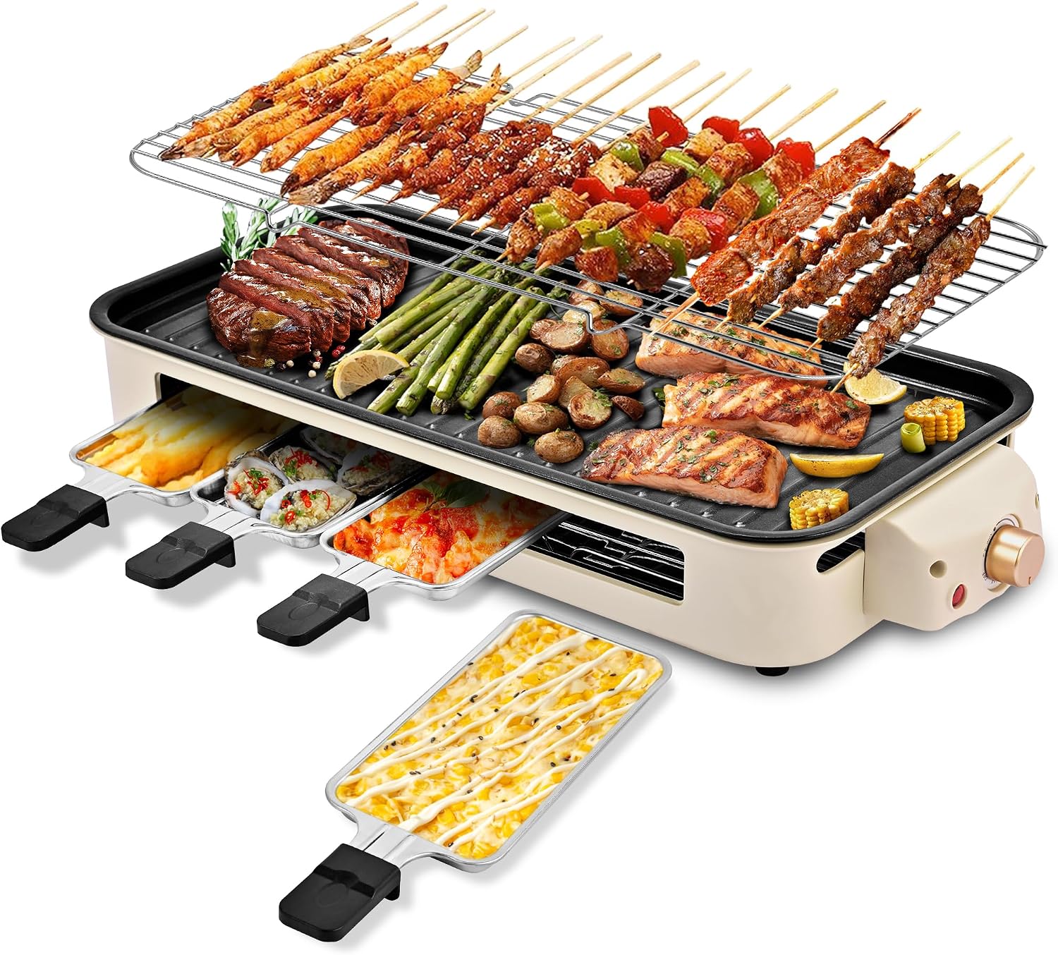 2-in-1 Smokeless Indoor Grill