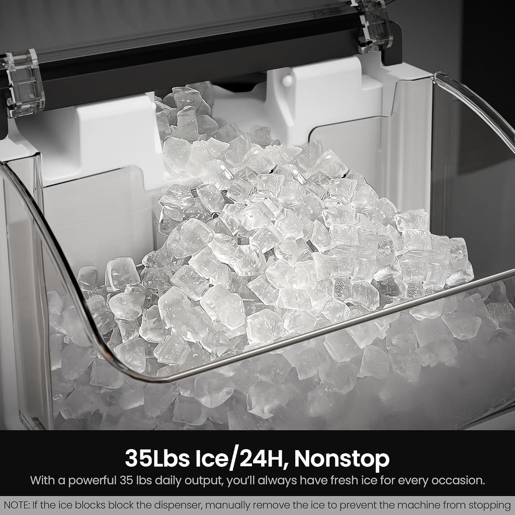 Silver Portable Nugget Ice Maker
