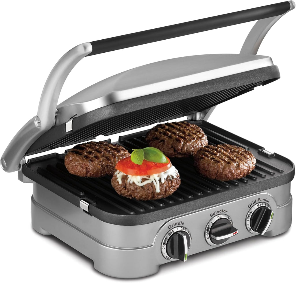 5-in-1 Stainless Steel Griddler