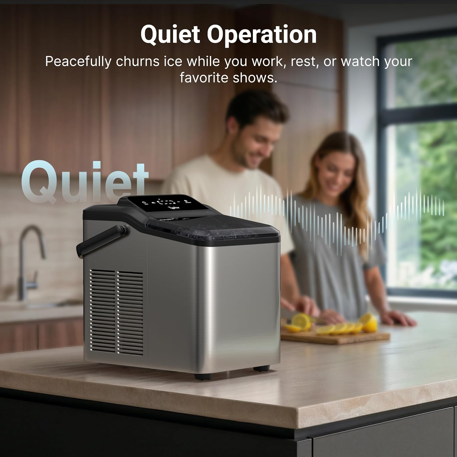 Smart Silver Nugget Ice Maker
