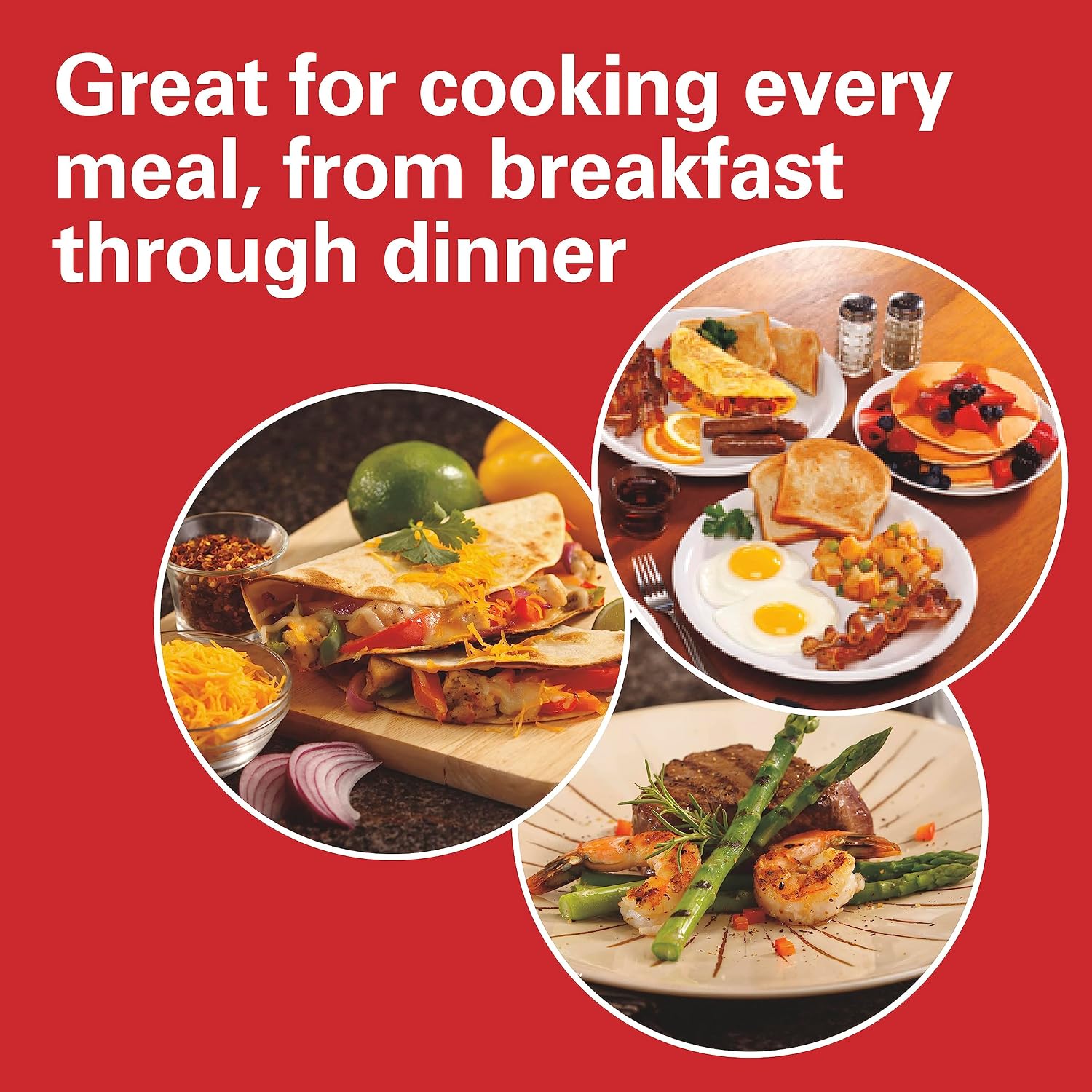 3-in-1 Dual Zone Electric Grill Griddle