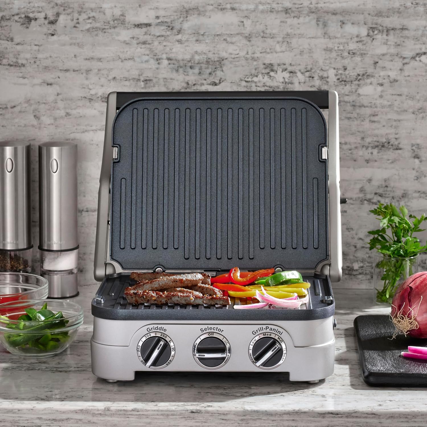 5-in-1 Stainless Steel Griddler
