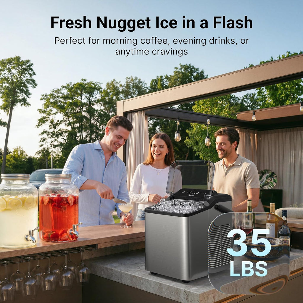 Smart Silver Nugget Ice Maker